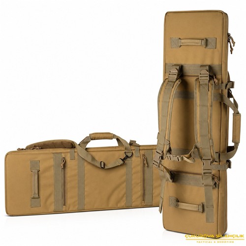 Savior Urban Warfare Çift Kapasiteli Tüfek Çantası 42" Toprak