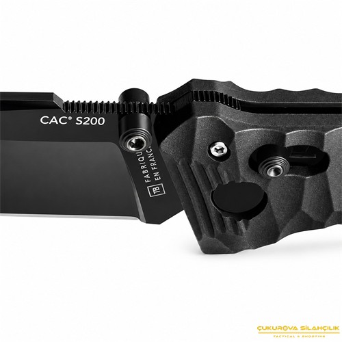 TB Outdoor CAC S200 PA6 Saplı Plain Edge Çakı Siyah