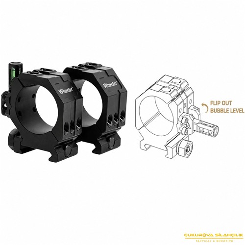 Wheeler 30 Mm. Alçak Profil Picatinny Dürbün Montaj Halkası 2 Parça Seviye Göstergeli